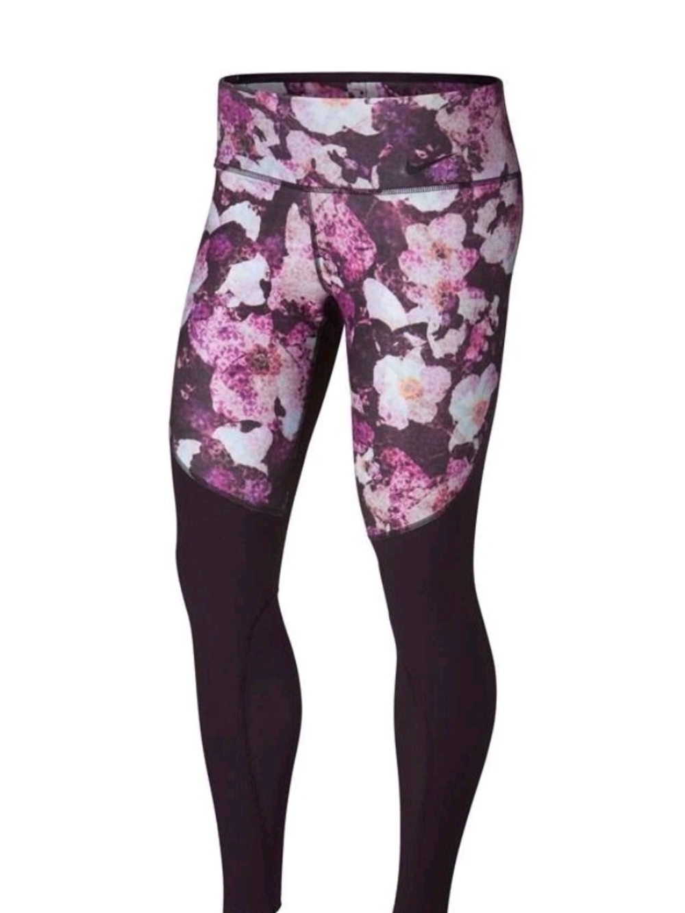 Nike Power Legend Training Tights Size: Port Wine/Black/Light Purple Large NWOT